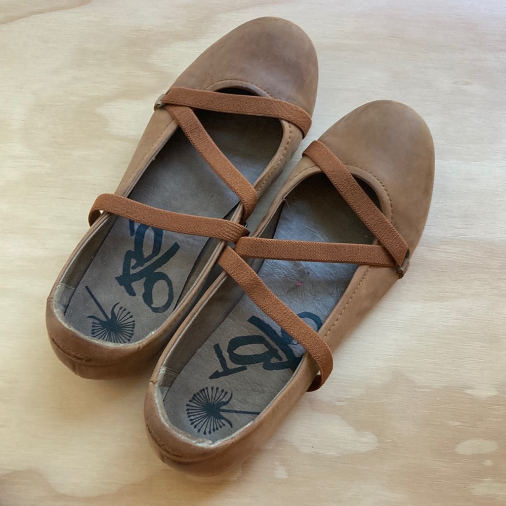 OTBT Butterscotch Ardmore Leather Ballet Flat Size 8